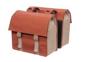 BASIL Urban Load dubbele fietstas, rood, waterdicht, 48-53L