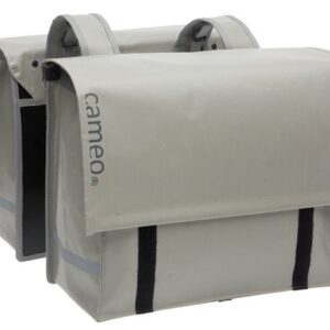 New Looxs dubbele fietstas Cameo 46 liter 39 cm bisonyl grijs